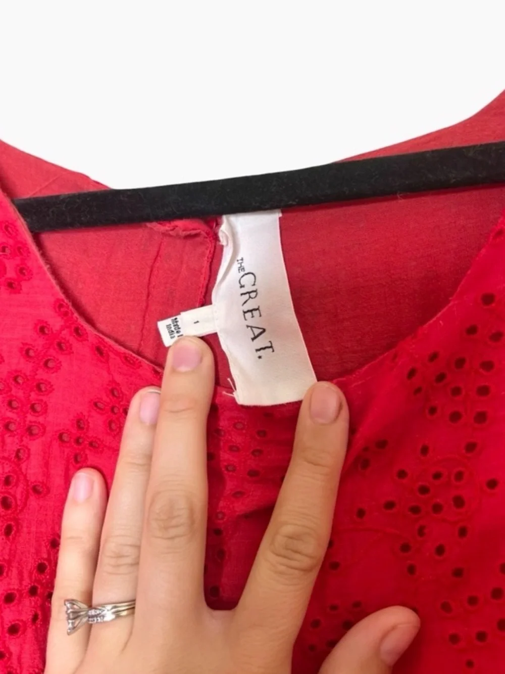 THE GREAT. Dress Size 1 (Small) Red Color - Picture 7 of 7